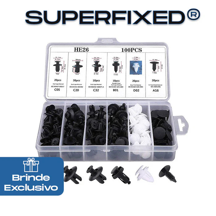 SuperFixed® - Kit 100 pcs + BRINDE Caixa Organizadora